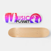 Skateboard MUSIC PLANET, 7¾ Zoll Deck (Horizontal)