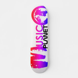 Skateboard MUSIC PLANET, 7¾ Zoll Deck