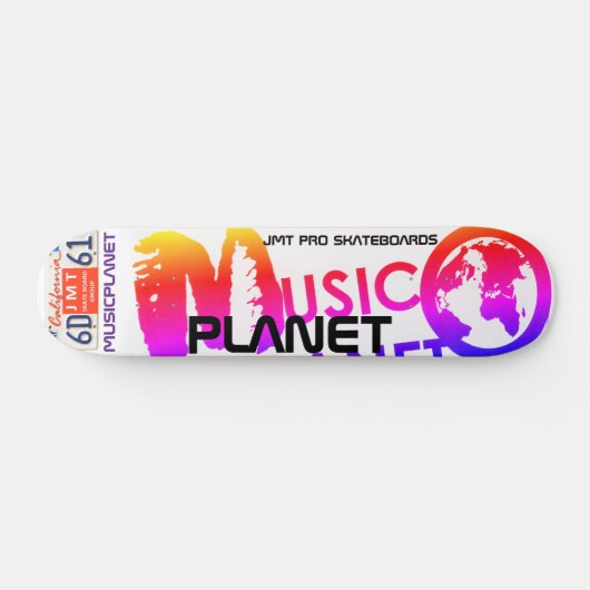 Skateboard MUSIC PLANET, 7¾ Zoll Deck (Horizontal)