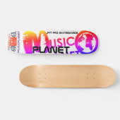 Skateboard MUSIC PLANET, 7¾ Zoll Deck (Horizontal)