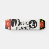 Skateboard MUSIC PLANET, 7¾ Zoll Deck (Horizontal)