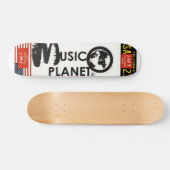 Skateboard MUSIC PLANET, 7¾ Zoll Deck (Horizontal)
