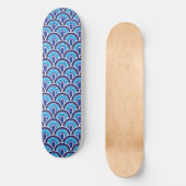 Skateboard Nahtloses Retro-Muster (Vorderseite)