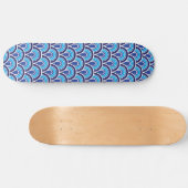 Skateboard Nahtloses Retro-Muster (Horizontal)