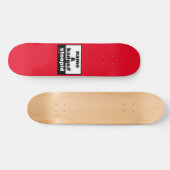 Skateboard "NAME & ABZEICHEN#" (Horizontal)