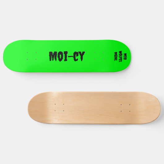 Skateboard neongrün (Horizontal)