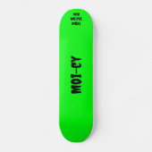 Skateboard neongrün (Vorderseite)