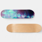 Skateboard Night Sky Neon Lights (Horizontal)