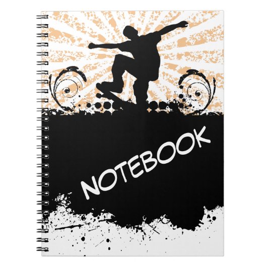 Skateboard-Notebook Notizblock (Vorderseite)