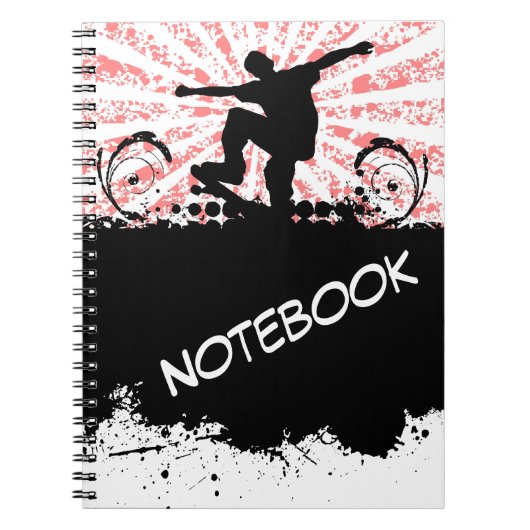Skateboard-Notebook Notizblock (Vorderseite)
