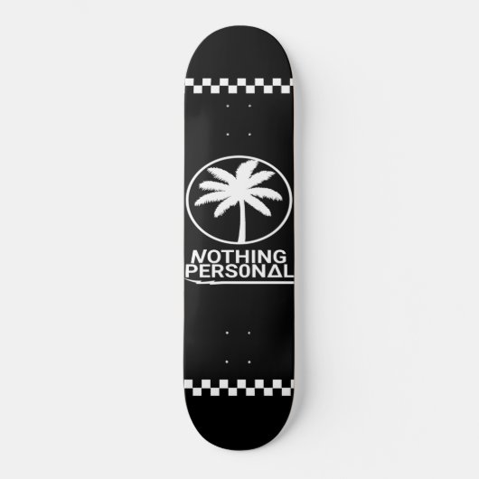 Skateboard "Nothing Personal Checkered Stripes" (Vorderseite)