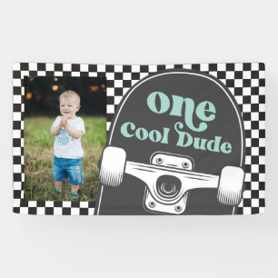 Skateboard One Cooler Typ Geburtstagsfoto Banner