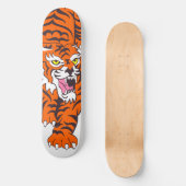 Skateboard Orange Tiger (Vorderseite)