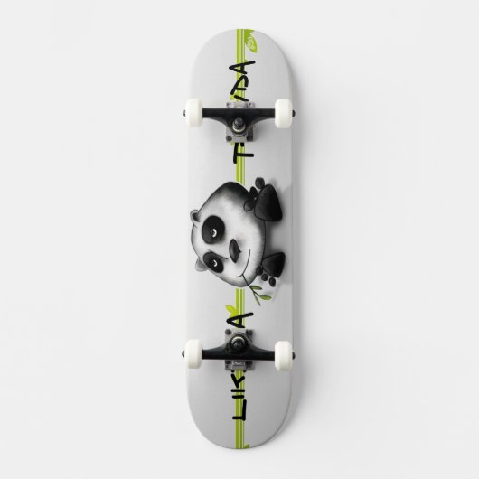 Skateboard Panda (Vorderseite)