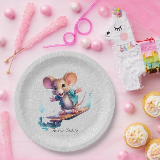 Skateboard-Papiertafel für Wasserfarben Pappteller (Party)