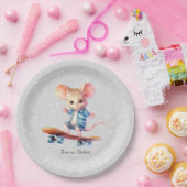 Skateboard-Papiertafel für Wasserfarben Pappteller (Party)