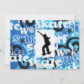 Skateboard-Party Einladung (Rückseite)
