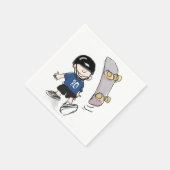 Skateboard Party Serviette (Ecke)
