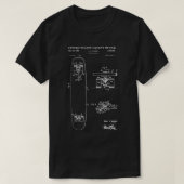 Skateboard PatentTShirt T-Shirt (Design vorne)
