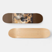 Skateboard Perro y gato juntos como amigos (Horizontal)