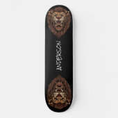 Skateboard Personalisiert Angry Lion Head (Vorderseite)