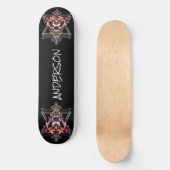 Skateboard Personalisiert Angry Tiger Sacro Form (Vorderseite)