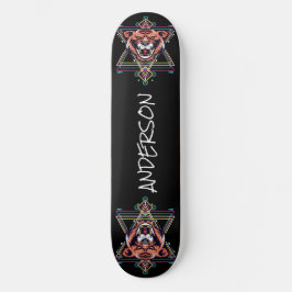 Skateboard Personalisiert Angry Tiger Sacro Form