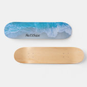 Skateboard "personalisiert Beach Ocean Waves" (Horizontal)