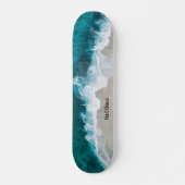 Skateboard "personalisiert Beach Ocean Waves" (Vorne)