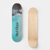 Skateboard "personalisiert Beach Ocean Waves" (Vorderseite)