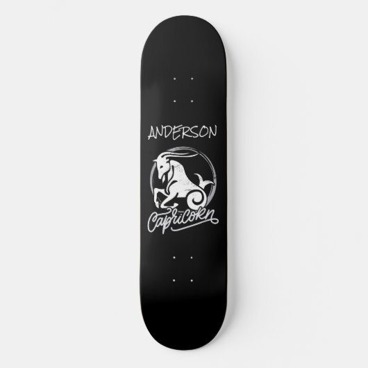 Skateboard Personalisiert Capricorn Zodiac (Vorderseite)