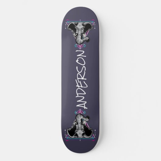 Skateboard Personalisiert Elephant Head Sacro (Vorderseite)