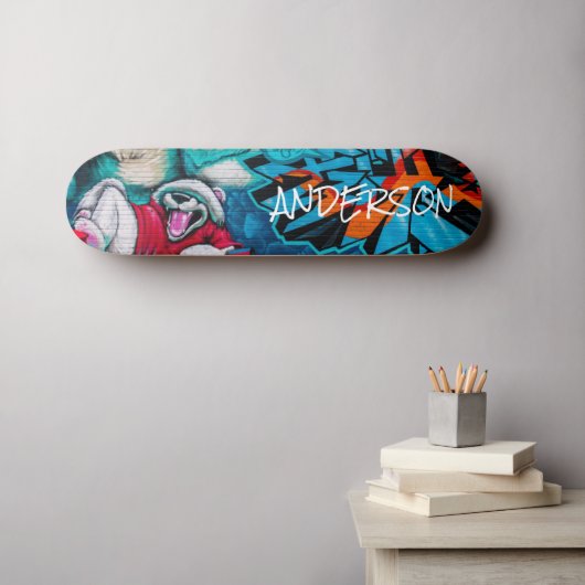 Skateboard Personalisiert Fun Polar Bär (Wandkunst (Horz))