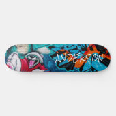 Skateboard Personalisiert Fun Polar Bär (Horizontal)