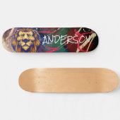 Skateboard Personalisiert Graffiti Lion (Horizontal)