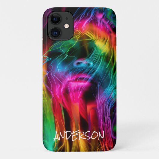 Skateboard Personalisiert Moderne Regenbogenfrau Case-Mate iPhone Hülle (Rückseite)
