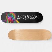 Skateboard Personalisiert Moderne Regenbogenlips 2 (Horizontal)