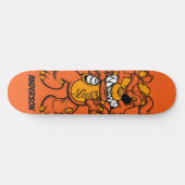 Skateboard Personalisiert Orange Ted Zombie (Horizontal)