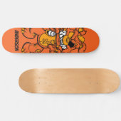 Skateboard Personalisiert Orange Ted Zombie (Horizontal)