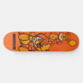 Skateboard Personalisiert Orange Teddies (Horizontal)