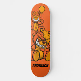 Skateboard Personalisiert Orange Teddies
