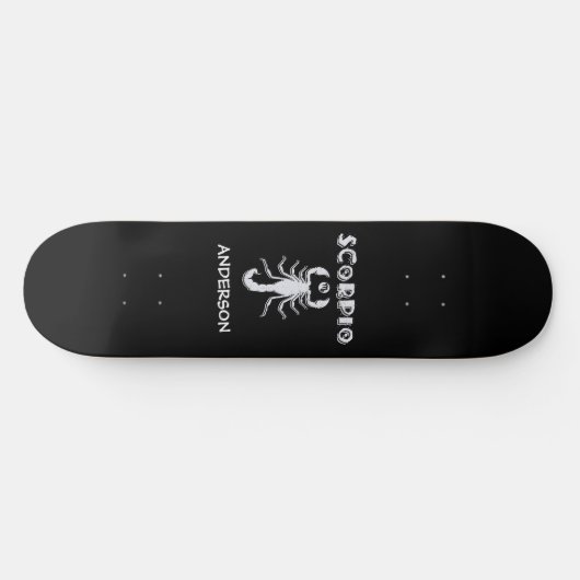 Skateboard Personalisiert Scorpio Zodiac Zeichen (Horizontal)