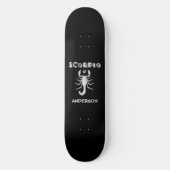 Skateboard Personalisiert Scorpio Zodiac Zeichen (Vorderseite)