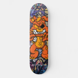 Skateboard Personalisiert Teddy Zombie