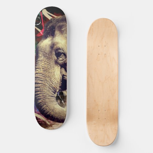 Skateboard Personalisiert URBAN Elephant (Vorderseite)