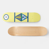 Skateboard personalizable Geometric Mountain Scene (Horizontal)