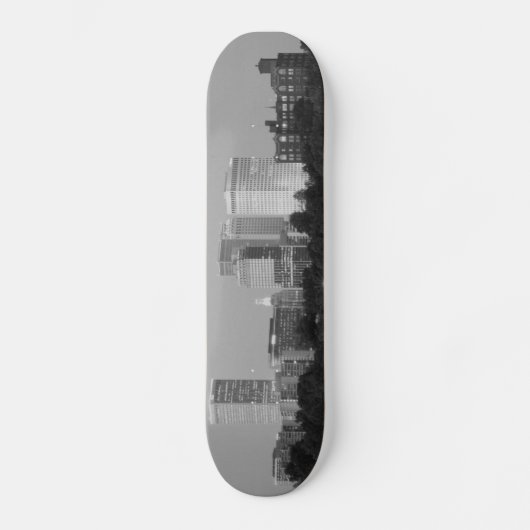 Skateboard-Plattform Tulsa-Skyline-B&W Skateboard (Vorderseite)