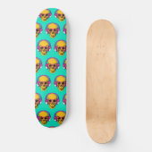 Skateboard - Pop Art Skull (Vorderseite)