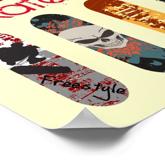 Skateboard Poster (Ecke)