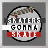 Skateboard Poster (Vorne)